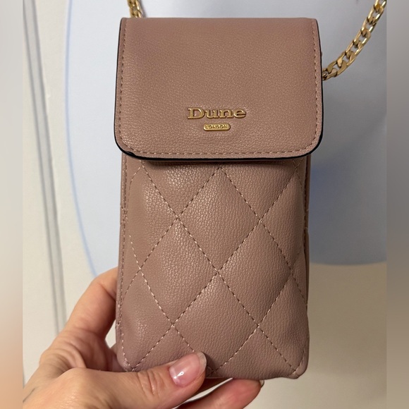 Dune dusty Rose quilted phone/cc case Crossbody Bag - Picture 3 of 6